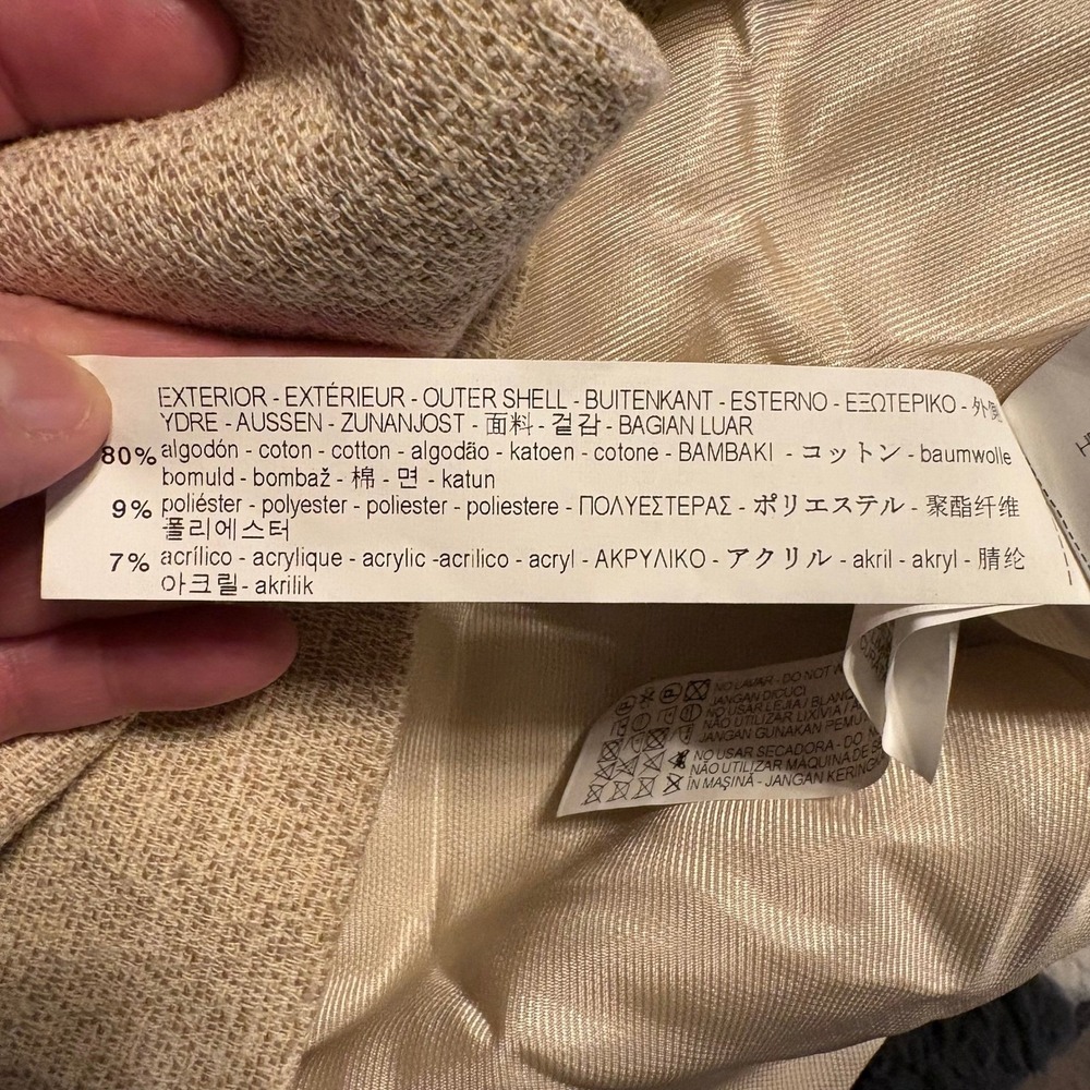 Zara Basic Collection Beige Front Zip Flecked Fro… - image 6